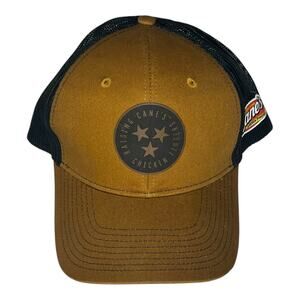 Raising Cane's Tennessee Tri-Star Patch Log Mesh Snapback Trucker Hat